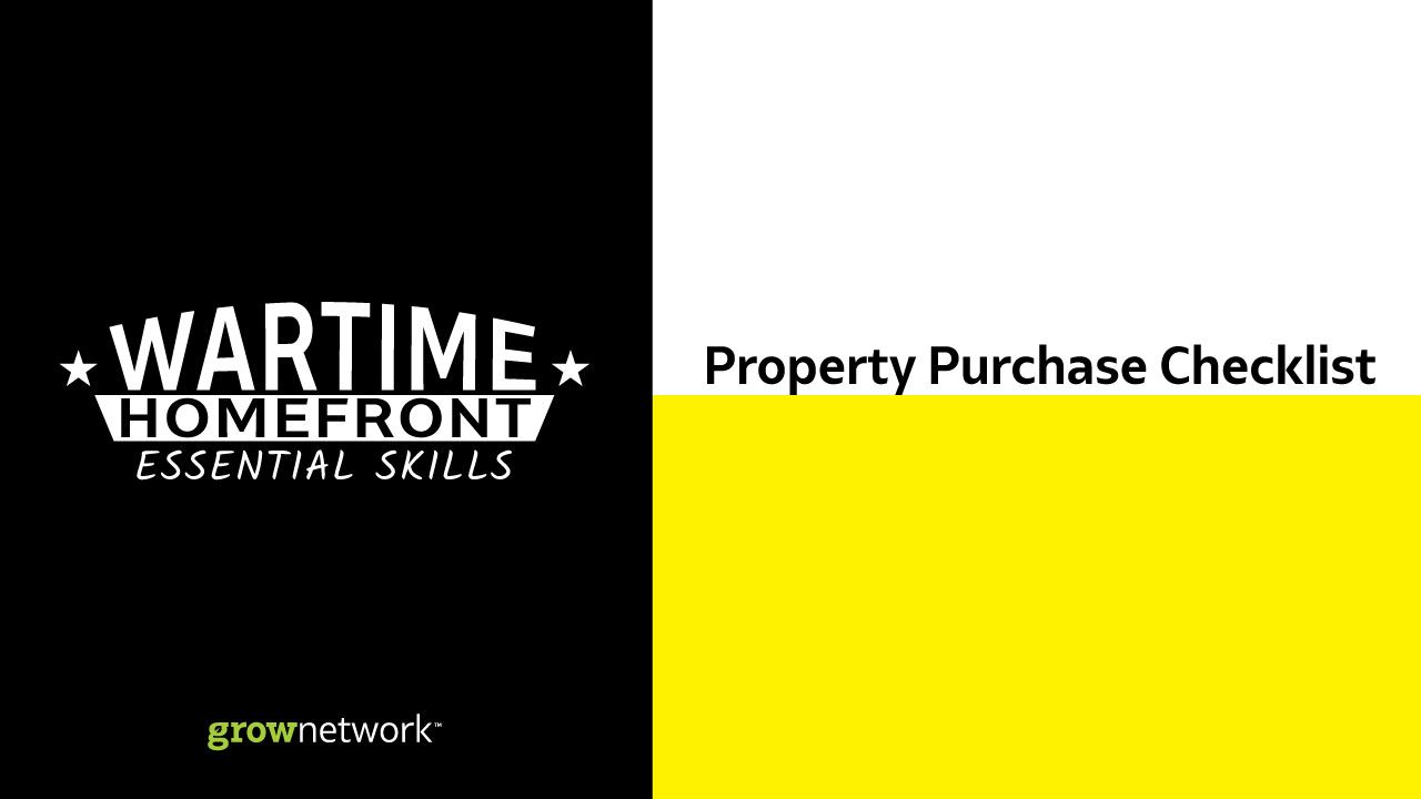 Wartime Homefront Essential Skills